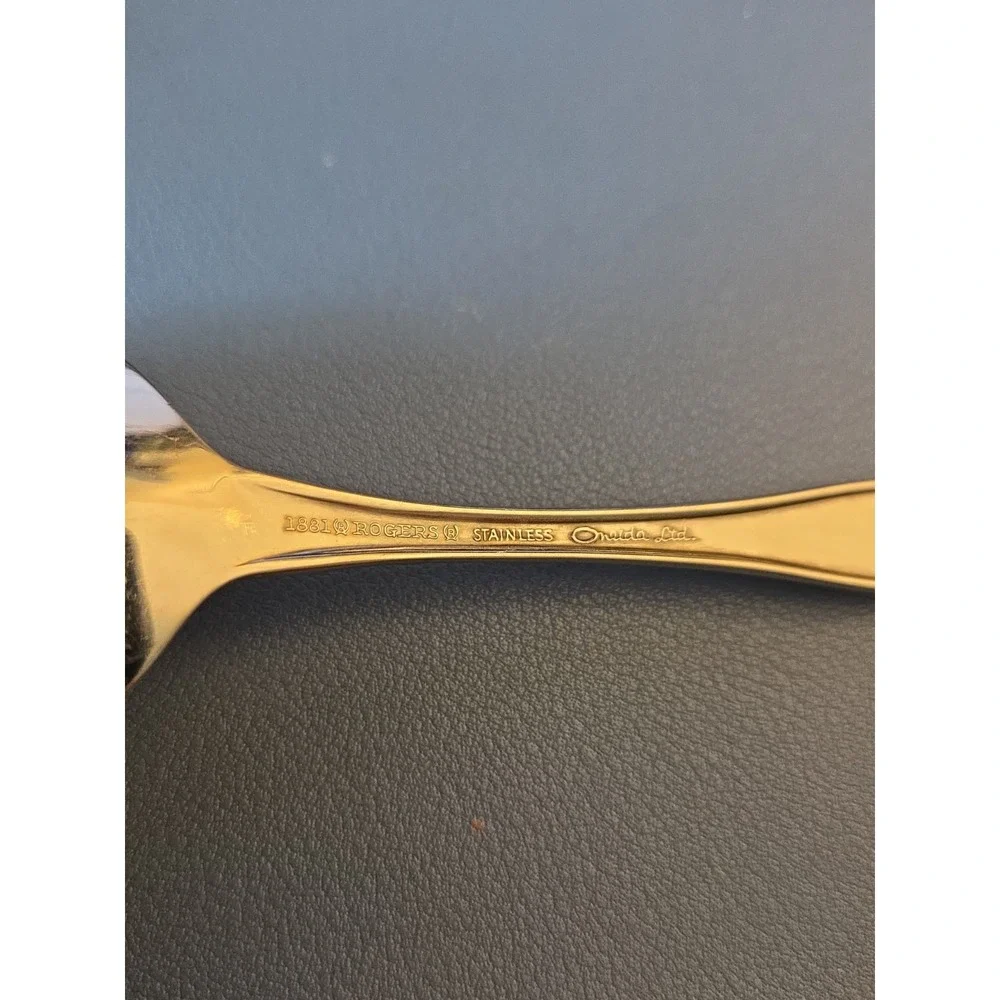 Oneida Ltd 1881 Rogers Set Of 6 Stainless Twilight Satin TeaSpoons